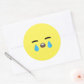 Sticker Rond Cry Emoji (Enveloppe)