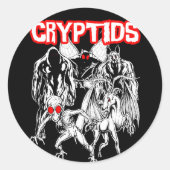 Sticker Rond Cryptides (Devant)