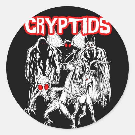 Sticker Rond Cryptides (Devant)
