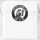 Sticker Rond Cryptohelix - SFxSF (Sac)
