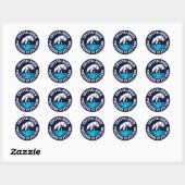 Sticker Rond Crystal River Preserve State Park (Feuille)