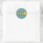 Sticker Rond CSI made of Element (Sac)