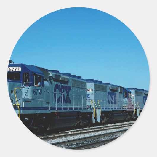 STICKER ROND CSX, EMD (Devant)