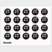 Sticker Rond CT Tech Life Calculé Tomographie Tech Week Technol (Feuille)