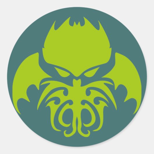 Sticker Rond Cthulhu (Devant)