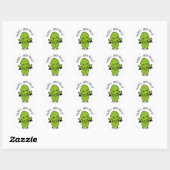 Sticker Rond Cthulie (Feuille)