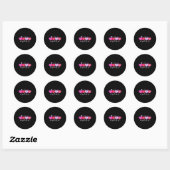 Sticker Rond Cu Nurse Valentine Hearts Cu Nursing Valentine  (Feuille)