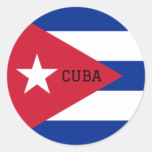 Sticker Rond cuba (Devant)