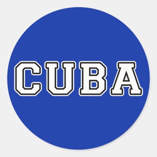 Sticker Rond Cuba (Devant)