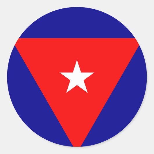 Sticker Rond cuba (Devant)