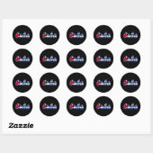 Sticker Rond Cuba (Feuille)