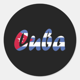Sticker Rond Cuba