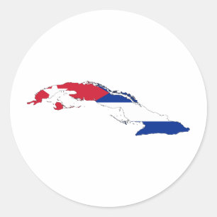 Sticker Rond Cuba CU