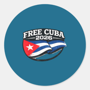 Sticker Rond Cuba Cuba Libre Doctrine Monroe