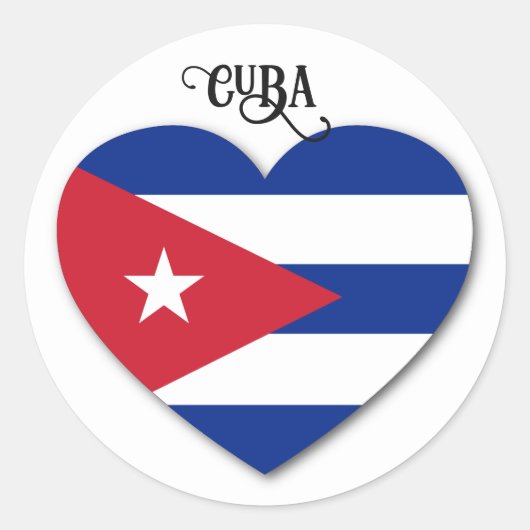 Sticker Rond Cuba Love (Devant)