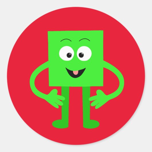 Sticker Rond Cube Cubie (Devant)