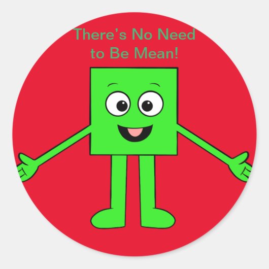 Sticker Rond Cube Cubie (Devant)