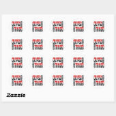 Sticker Rond Cube Soca Calypso Trinidad (Feuille)