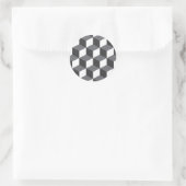 Sticker Rond Cubes d'architecture urbaine, simple, moderne moti (Sac)