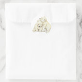 Sticker Rond Cubes d'ours polaires (Sac)