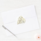 Sticker Rond Cubes d'ours polaires (Enveloppe)