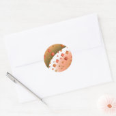 Sticker Rond Cubes et cœurs flottants (Enveloppe)