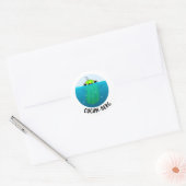 Sticker Rond Cucum-berg Funny Concomber Pun (Enveloppe)