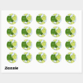 Sticker Rond Cucumber Facial Mask Label (Feuille)
