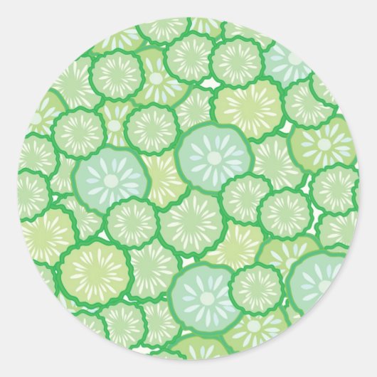 Sticker Rond Cucumber funny (Devant)