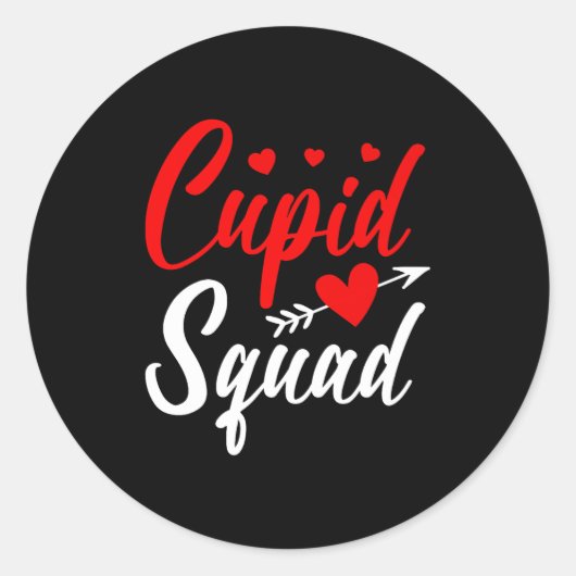 Sticker Rond Cud Squad Cute Valentine's Couples New Husband Wif (Devant)