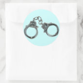 STICKER ROND CUFS À LA MAIN (Sac)