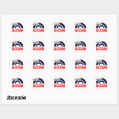 STICKER ROND CUIR / BD ARC-EN-CIEL (Feuille)