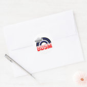STICKER ROND CUIR / BD ARC-EN-CIEL (Enveloppe)