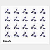 STICKER ROND CUIR FIER ÉCLAT (Feuille)