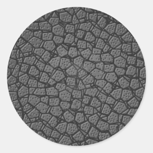 STICKER ROND CUIR GRIS (Devant)