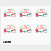 Sticker Rond Cuire ingrédients de cuisson Noël à partir de (Feuille)