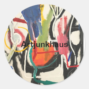 Sticker Rond Cuisine Abstraite peinture Hankamer Artjunkhaus