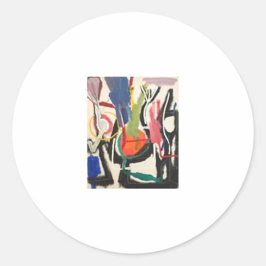 Sticker Rond Cuisine Abstraite peinture Hankamer Artjunkhaus Ar (Devant)