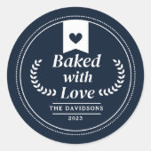 Sticker Rond Cuisiné d'amour Noël Cuisine de Noël (Devant)