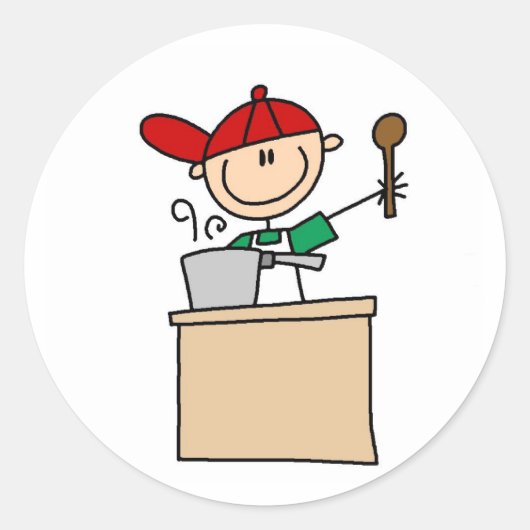 Sticker Rond Cuisine Dans L'Autocollant Cuisine (Devant)