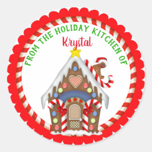 Sticker Rond Cuisine de cuisson Noël