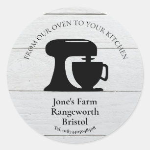 Sticker Rond cuisine de la commercialisation des produits de bo