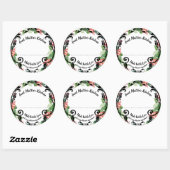 Sticker Rond Cuisine de la Nouvelle-Orléans (Feuille)