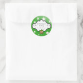 Sticker Rond Cuisine de vacances personnalisée Flèches de neige (Sac)