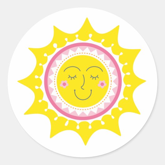Sticker Rond Cuisine Sunshine Jaune (Devant)