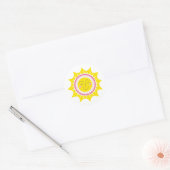Sticker Rond Cuisine Sunshine Jaune (Enveloppe)
