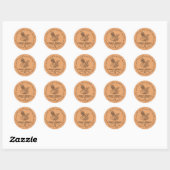 Sticker Rond Cuisson de pain au levain (Feuille)