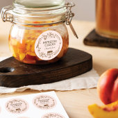 Sticker Rond Cuisson et Cuisine Ustensile de bois Texture de gr