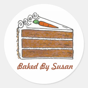 Sticker Rond Cuisson personnalisée cuite au four par tranche de