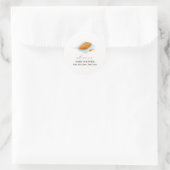 Sticker Rond Cuisson Rustique Dans Le Baby shower Du Four (Sac)